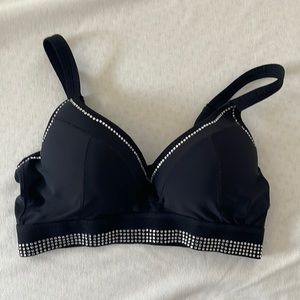 Adam Selman Sport Rhinestone push-up sports bra
